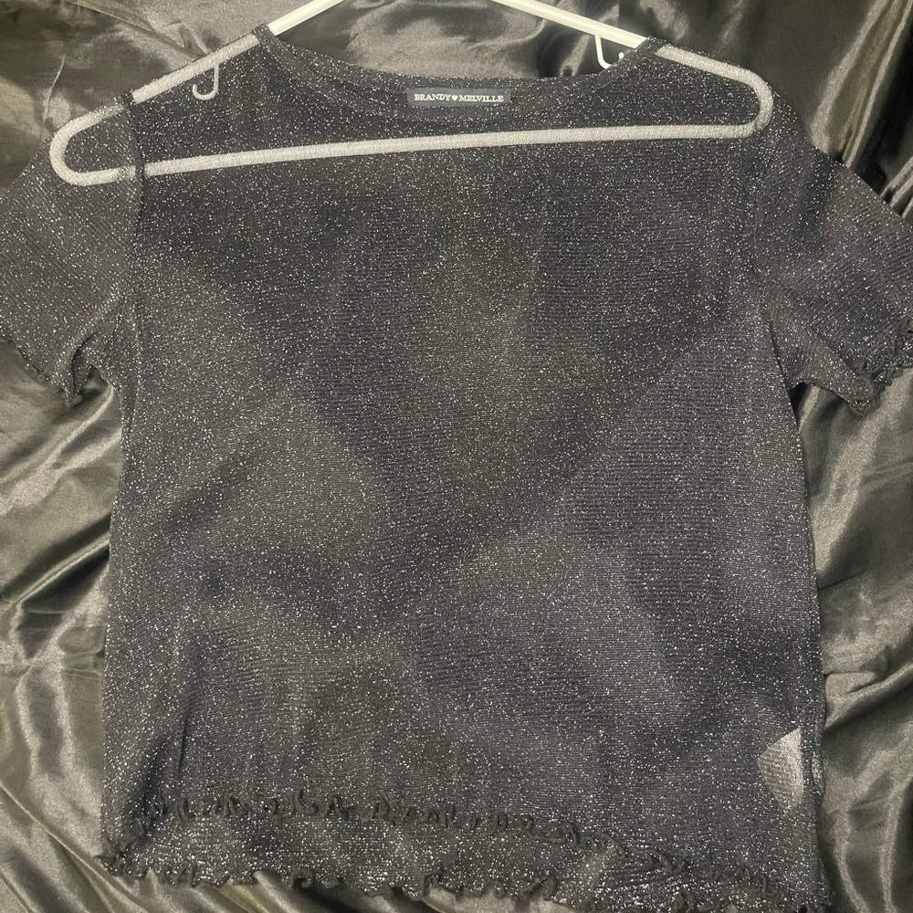 See-thru sparkly shirt